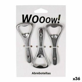 Apribottiglie Wooow Argentato Set 3 Pezzi (36 Unità) di Wooow, Apribottiglie - Rif: S2230701, Prezzo: 30,43 €, Sconto: %