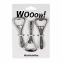 Abrebotellas Wooow Plateado Set 3 Piezas (36 Unidades) de Wooow, Abrebotellas - Ref: S2230701, Precio: 30,43 €, Descuento: %