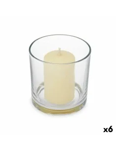 Vela Perfumada 10 x 10 x 10 cm (6 Unidades) Vaso Jazmín | Tienda24 Tienda24.eu