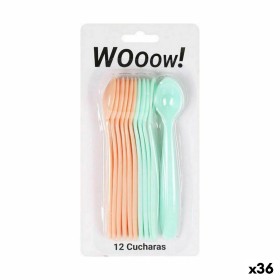 Reusable spoon set Reusable Multicolour 20 cm 12 Pieces (36 Units) by BigBuy Home, Spoons - Ref: S2230740, Price: 18,00 €, Di...