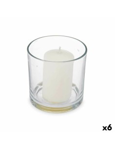 Candle Golden 9 x 10 x 9 cm (12 Units) | Tienda24 Tienda24.eu