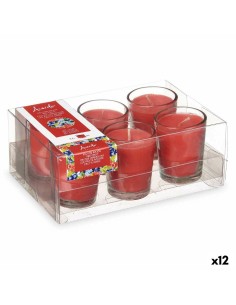 Vela Vermelho (7 x 8 x 7 cm) (4 Unidades) | Tienda24 Tienda24.eu