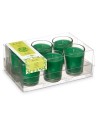 Set de Velas Perfumadas 16 x 6,5 x 11 cm (12 Unidades) Vaso Bambú | Tienda24 Tienda24.eu