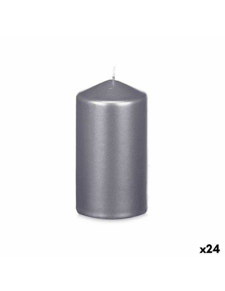 Candle Silver 7 x 13 x 7 cm (24 Units) | Tienda24 Tienda24.eu