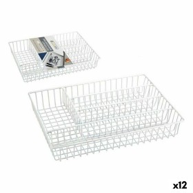 Contenitore per Sistemare Multiuso Confortime 77845 36 x 26 x 4,5 cm (12 Unità) di Confortime, Ripiani e supporti - Rif: S223...