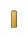 Candle Golden 7 x 20 x 7 cm (12 Units) | Tienda24 Tienda24.eu