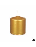 Candle Golden 9 x 10 x 9 cm (12 Units) | Tienda24 Tienda24.eu