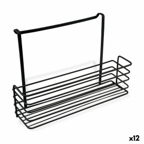 Organizador para o Armário de Cozinha Confortime Preto 34 x 9,5 x 22 cm (12 Unidades) de Confortime, Prateleiras e armazename...