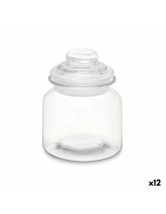 Vaso Trasparente Vetro 600 ml (12 Unità) Con coperchio da Vivalto, Conservazione di alimenti - Ref: S3632245, Precio: 25,41 €...