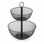 Frutero Confortime Doble Metal 31 x 31 x 41 cm (4 Unidades) de Confortime, Platos y fuentes - Ref: S2230937, Precio: 56,52 €,...