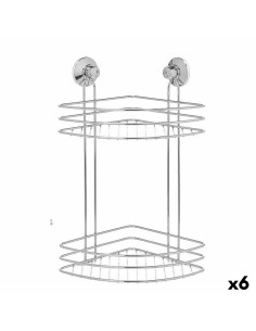 Tapete Antiderrapante para Duche 50 x 80 cm Cinzento escuro (6 Unidades) | Tienda24 Tienda24.eu