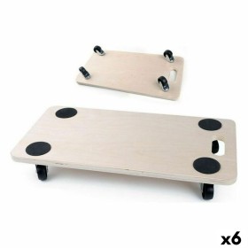 Base di Legno con Ruote Bricotech (57,5 x 29 x 1,8 cm) Legno 57,5 x 29 x 1,8 cm di Bricotech, Supporti per lavatrici-asciugat...