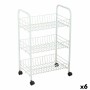 Vegetable trolley Confortime White Metal 3 Shelves 40 x 26 x 62 cm (6 Units) by Confortime, Shelves and supports - Ref: S2230...