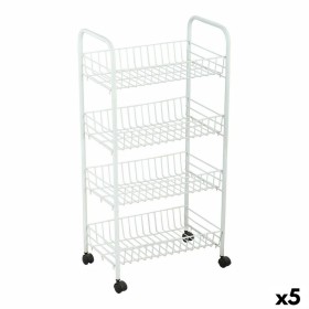 Vegetable trolley Confortime White Metal 4 Shelves 36 x 26,5 x 86 cm (5 Units) by Confortime, Shelves and supports - Ref: S22...