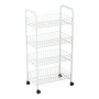 Carrello per Verdure Confortime Bianco Metallo 4 Mensole 36 x 26,5 x 86 cm (5 Unità) di Confortime, Ripiani e supporti - Rif:...