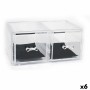 Organisateur polyvalent Confortime Plastique Transparent 23,8 x 15,3 x 10,8 cm (6 Unités) de Confortime, Fournitures de burea...