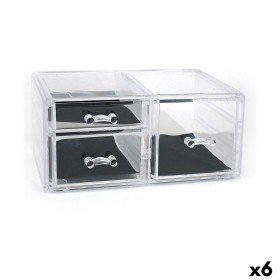 Mehrzweck-Organizer Confortime Kunststoff Durchsichtig 23,8 x 15,3 x 10,8 cm (6 Stück) von Confortime, Schreibtischbedarf, Or...