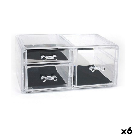 Multi-Purpose Organiser Confortime Plastic Transparent 23,8 x 15,3 x 10,8 cm (6 Units) by Confortime, Materials, desk organis...