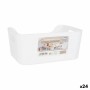 Multi-purpose basket Confortime White 24 x 16,5 x 10 cm (24 Units) by Confortime, Shelves and supports - Ref: S2231035, Price...