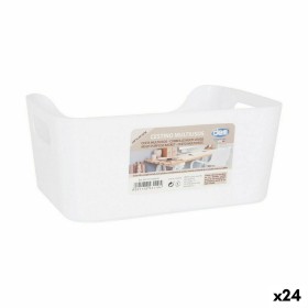 Cesta Multiusos Confortime Blanco 24 x 16,5 x 10 cm (24 Unidades) de Confortime, Estantes y soportes - Ref: S2231035, Precio:...