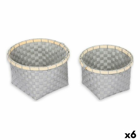 Set de basket Confortime 2 Pièces Ronde 26 x 26 x 17 cm (2 Pièces) (6 Unités) de Confortime, Boîtes et coffres de rangement -...