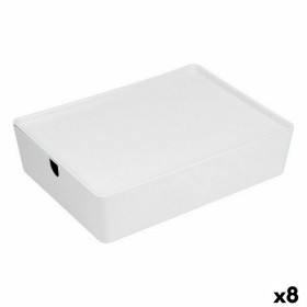 Stackable Organising Box Confortime With lid 35 x 26 x 8,5 cm (8 Units) by Confortime, Storage boxes and chests - Ref: S22310...