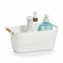 Panier Multi-usages Confortime Blanc Bois Plastique 27 x 14,5 x 12 cm Avec des poignées (12 Unités) de Confortime, Étagères e...