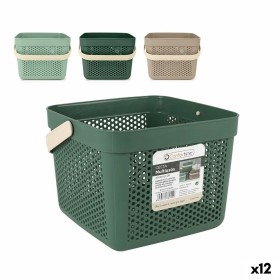 Panier Multi-usages Confortime Plastique 12 L 27 x 27 x 21 cm (12 Unités) de Confortime, Boîtes de rangement ouvertes - Réf :...