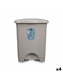 Pedal bin Grey Plastic 30 L (4 Units) | Tienda24 Tienda24.eu