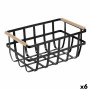 Cesta Multiusos Confortime Preto 36 x 22 x 15,5 cm (6 Unidades) | Tienda24 - Global Online Shop Tienda24.eu