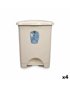 Papelera con Pedal Plateado Acero Inoxidable Plástico 3 L (6 Unidades) | Tienda24 Tienda24.eu