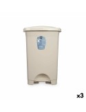 Pedal bin Beige Plastic 50 L (3 Units) | Tienda24 Tienda24.eu