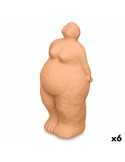 Figura Decorativa Naranja Dolomita 14 x 34 x 12 cm (6 Unidades) Mujer De pie | Tienda24 Tienda24.eu