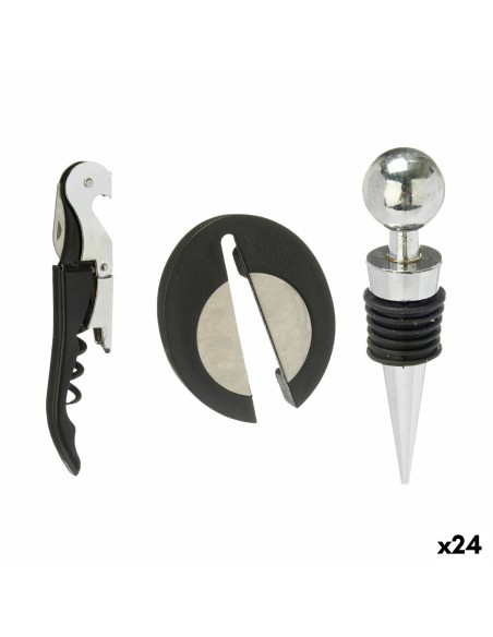 Set de Accesorios para Vino Acero Inoxidable Polipropileno (24 Unidades) 3 Piezas | Tienda24 Tienda24.eu