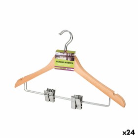 Set of Clothes Hangers Confortime Brown Clamps Wood 2 Pieces (24 Units) by Confortime, Hangers - Ref: S2231180, Price: 52,97 ...