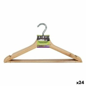 Set of Clothes Hangers Confortime Non-slip Brown Wood 3 Pieces (24 Units) by Confortime, Hangers - Ref: S2231184, Price: 48,2...