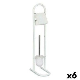 Toilet Paper Holder with Brush Stand 16 x 28,5 x 80,8 cm Metal Mint Plastic Bamboo (4 Units) | Tienda24 - Global Online Shop Tienda24.eu