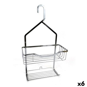 Portaoggetti da Doccia Confortime Chromed Alluminio Argentato 27,5 x 12,5 x 50,5 cm (6 Unità) di Confortime, Accessori per la...