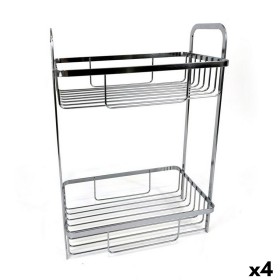 Prateleira de Casa de Banho Confortime Chromed Prateado 29 x 18 x 39 cm (4 Unidades) de Confortime, Estantes - Ref: S2231305,...