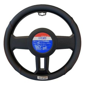 Steering Wheel Cover Sparco SPC1113BK Black Red (Ø