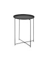 Small Side Table Black Metal 35 x 50,5 x 35 cm Circular (4 Units) | Tienda24 Tienda24.eu