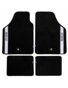 Set de Alfombrillas para Coche Sparco Strada 2012 B Universal Negro/Rojo (4 pcs) | Tienda24 Tienda24.eu