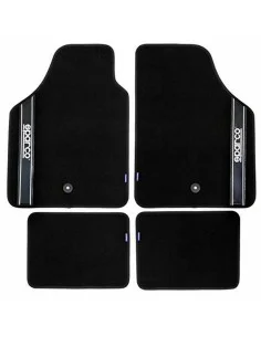 Set de Alfombrillas para Coche Sparco Strada 2012 B Universal Negro/Rojo (4 pcs) | Tienda24 Tienda24.eu