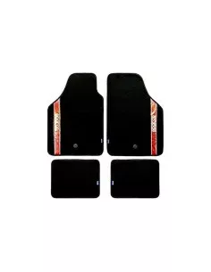 Set de tapis de voitures FORMULA 1 CM570 Noir/Rouge 4 uds | Tienda24 Tienda24.eu