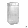 Bocal La Mediterránea verre 2,2 L 11 x 11 x 22,5 cm Carré (12 Unités) de La Mediterránea, Bocaux hermétiques et accessoires -...