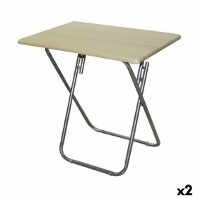 Table d'Appoint Pliable Confortime Bois 75 x 52 x 73 cm (2 Unités) de Confortime, Tables - Réf : S2231407, Prix : 56,75 €, Re...