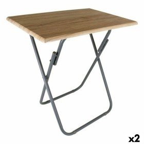 Mesa Dobrável Confortime Madeira 73 x 52 x 75 cm (2 Unidades) de Confortime, Mesas auxiliares - Ref: S2231410, Preço: 59,33 €...