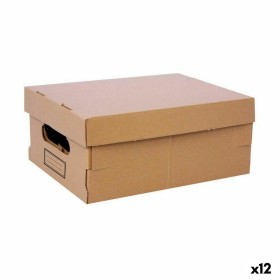 Storage Box with Lid Confortime Cardboard 30 x 22,5 x 12,5 cm (12 Units) by Confortime, Storage boxes and chests - Ref: S2231...