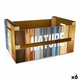 Lot de paniers Home ESPRIT Métal Bois d'épicéa 40 x 40 x 52 cm (3 Unités) | Tienda24 - Global Online Shop Tienda24.eu