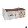 Caixa de Armazenagem Confortime Sweet Home Multicolor Madeira Bloemen 58 x 39 x 21 cm (3 Unidades) | Tienda24 - Global Online Shop Tienda24.eu